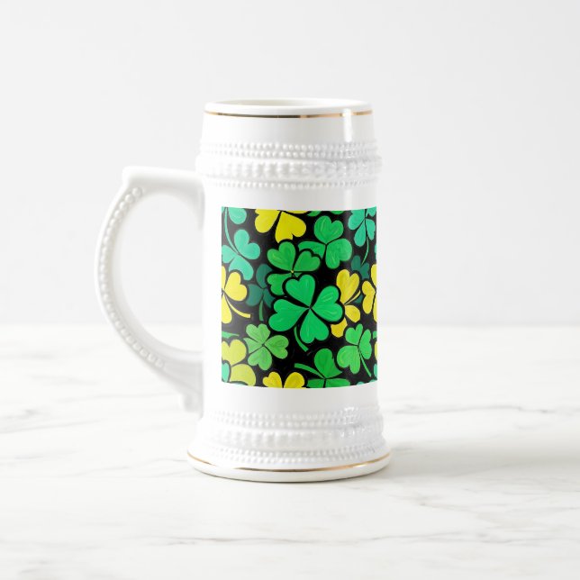 Pattern St. Patrick's Day Clovers Sejdel (Vänster)