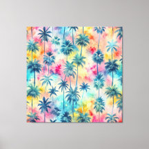 Pattern Tie Dye Palms