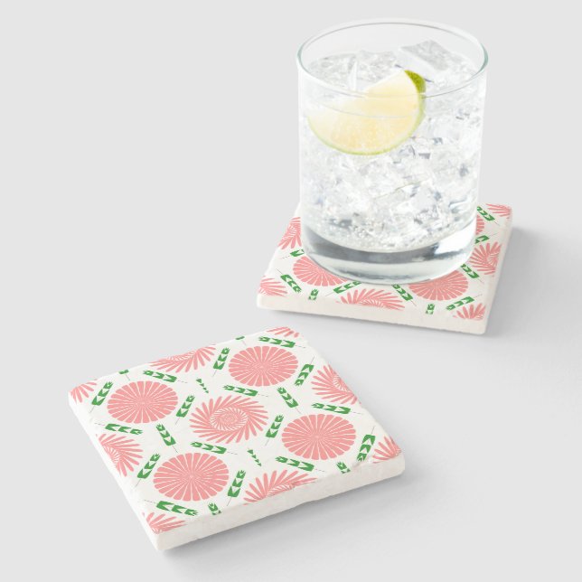  pattern with pink flowers   stenunderlägg (Sidan)