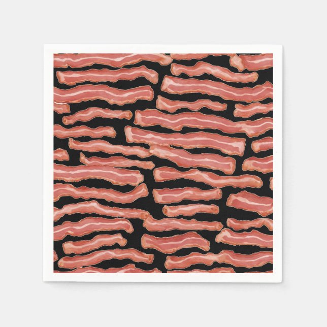 Patterned Crispy Bacon Pappersservett (Framsidan)