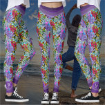 Patterned Dancing with Flowers & Butterflies PV01 Leggings<br><div class="desc">Färglägga "Dancing with Flowers & Butterflies PV01"-samlingen Anpassa på produktsidan eller klicka på knappen "Anpassa" om du vill ha fler designalternativ. Utformningen från min målning "Dancing with Flowers & Butterflies PV01" fångar en scen med mexikanska fästingdansare från Puerto Vallarta, Mexiko. Jag har lite fantasifull och föreställde mig dem bland blommorna...</div>