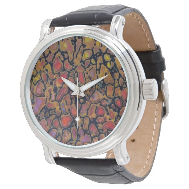 Patterned Dinosaur Bone Armbandsur (Vinklad)