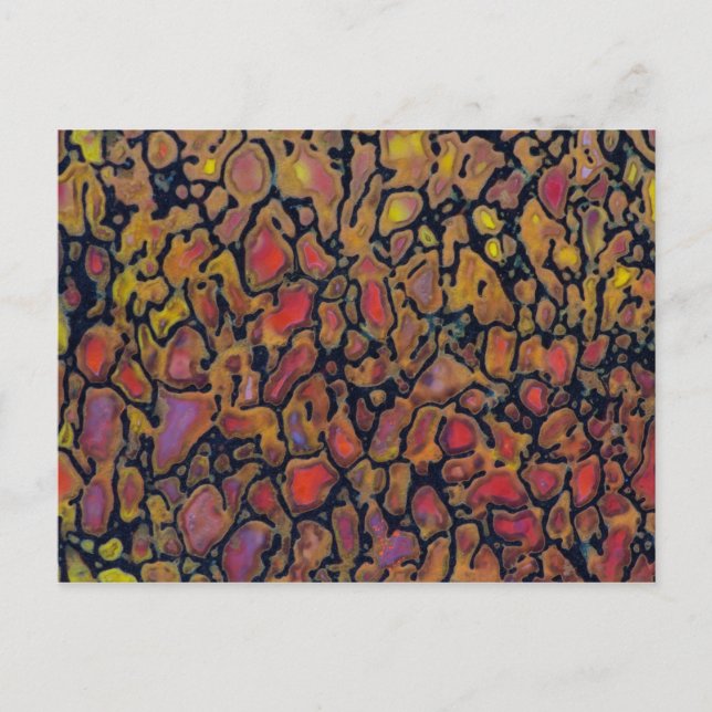 Patterned Dinosaur Bone Vykort (Framsida)