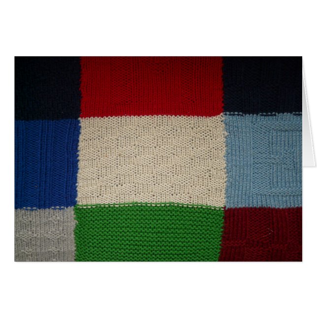 Patterned Fabric Hälsningskort (Framsidan Horizontal)