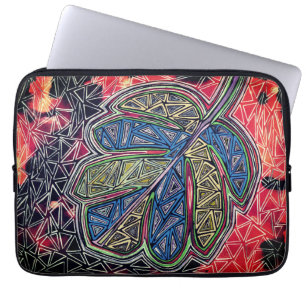 Patterned löv laptop fodral
