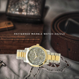 Patterned Marble Armbandsur