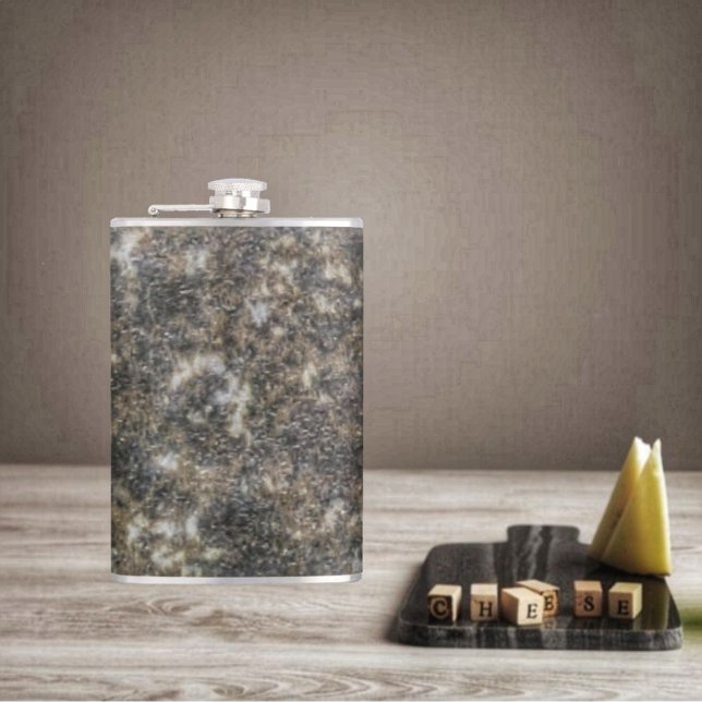 Patterned Marble Fickplunta (This Patterned Marble Hip Flask, is texturally designed, to look like an earthenware vessel!)
