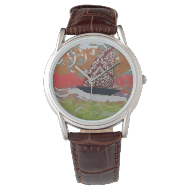 Patterned Sail Armbandsur (Framsida)