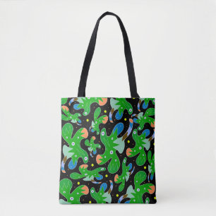 Patterned Tote Bag Tygkasse
