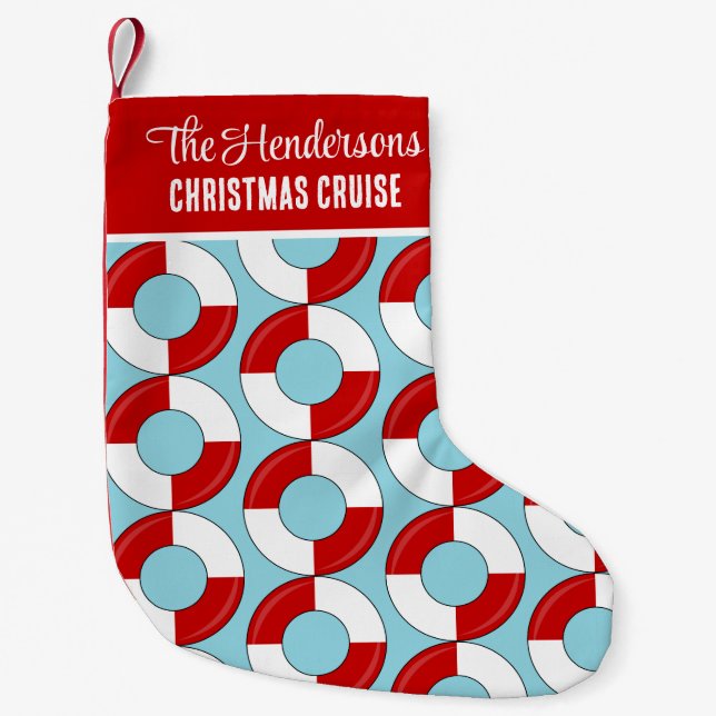 Patternerade under julens helgdagar liten julstrumpa (Framsidan)