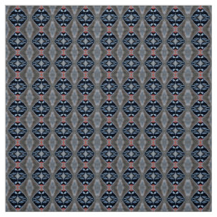 Patternized Male Downy Woodpecker Fabric Tyg
