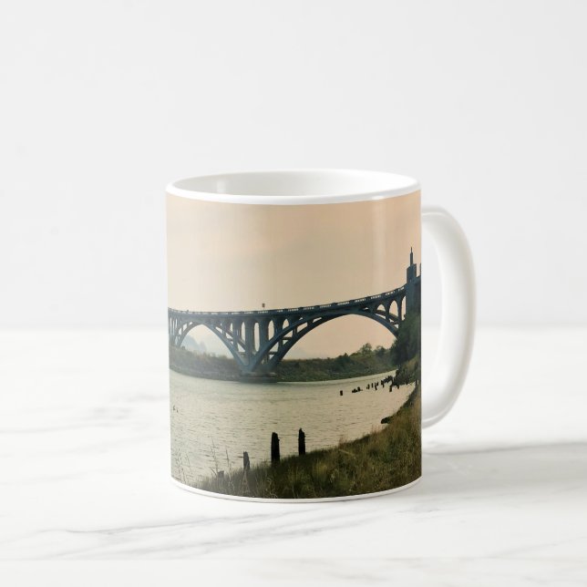 Patterson Bridge, Guld Beach, Oregon Kaffemugg (Framsida höger)