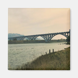 Patterson Bridge, Guld Beach, Oregon Magnet