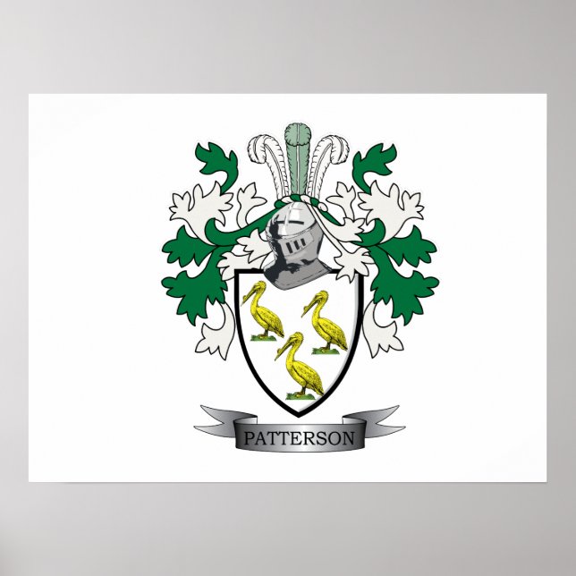 Patterson Family Crest Jackar om Arm Poster (Framsidan)