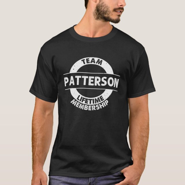 PATTERSON Gift Funny Surname Family Träd Birthday T Shirt (Framsida)