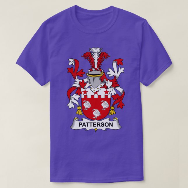 Patterson Jackar Arm Family Crest T Shirt (Design framsida)