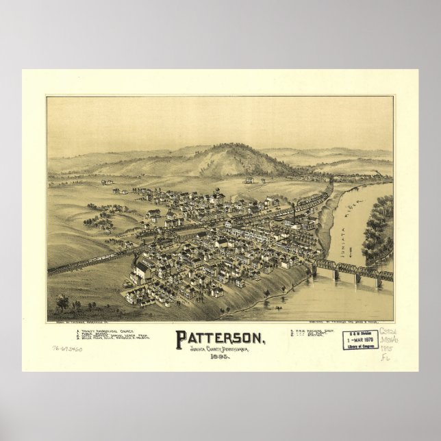 Patterson (Mifflin), Pennsylvania (1895) Poster (Framsidan)