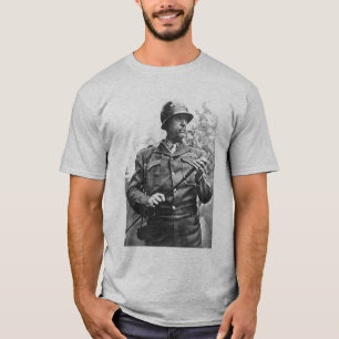 Patton och citationstecken - grå färg t shirt