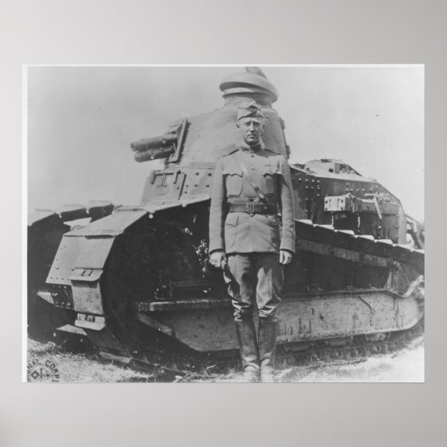 Patton Tank befälhavare Poster (Framsidan)