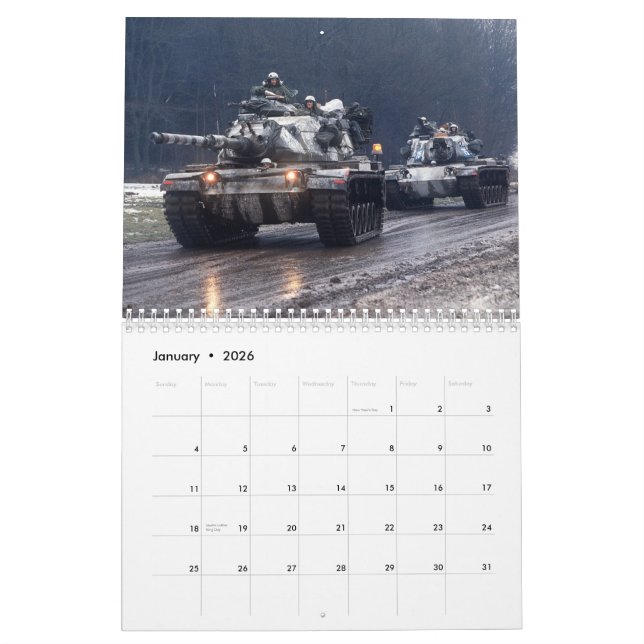 Patton tankkalender kalender (Jan 2026)