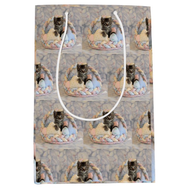 Patton's Påsk Basket - Cat / Kitten - Gift Bag (Framsidan)