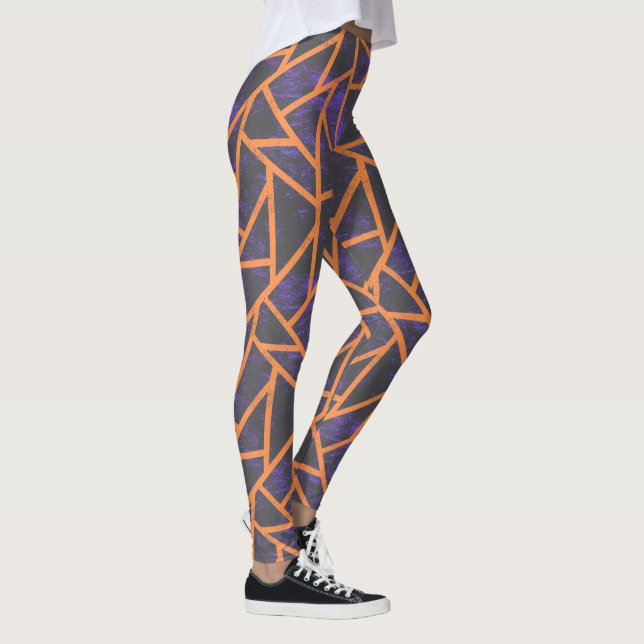 Patttern Halloween mosaik Leggings (Höger)