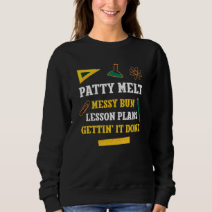 Patty Melt Rödig Bunt Lektionsplaner Rolig Lärare T Shirt