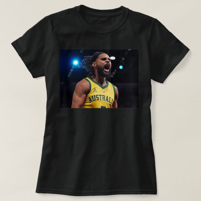 Patty Mills Boomers Essential T Shirt (Design framsida)