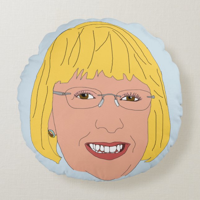 Patty Murray Rund Kudde (Framsidan)