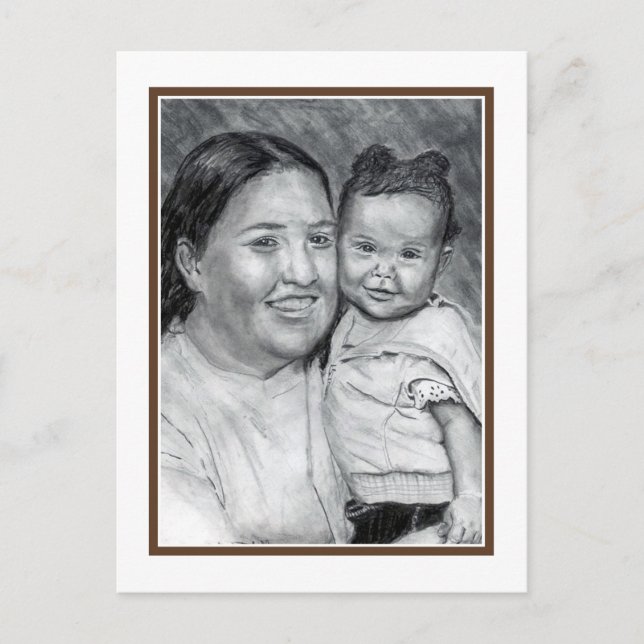 Patty och Baby Vykort (Framsida)