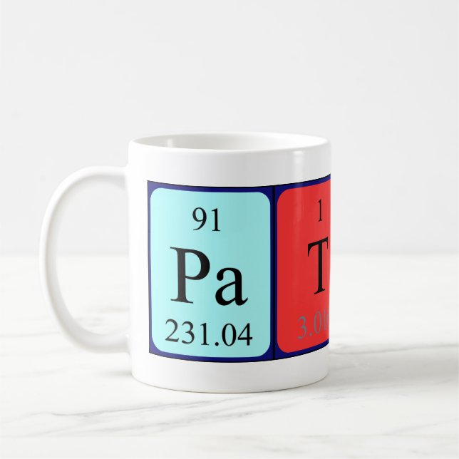 Patty Periy bord namn mugg (Vänster)