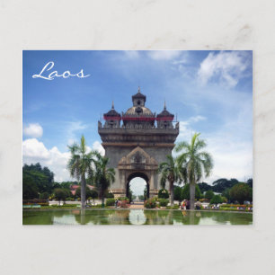 patuxai laos vykort