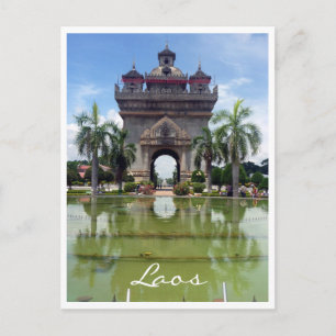 Patuxai-porten Vientiane Vykort