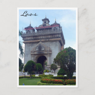 Patuxai Vientiane Laos Vykort