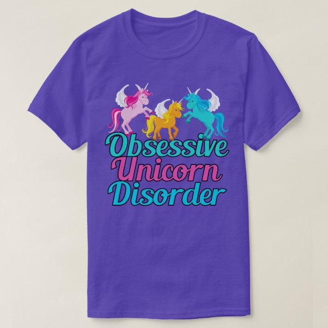 Påtvingad Unicorn-störning T Shirt (Design framsida)
