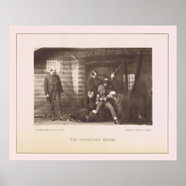 Påtvingat Mugg Shot - Victorian Era Sällsynt Crime Poster (Framsidan)