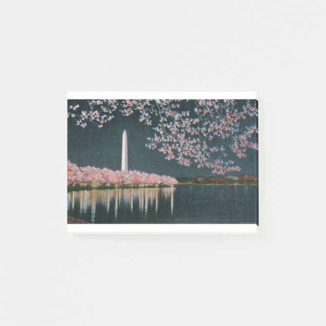 PAU42 Washington på Night.tif Post-it Block (Framsida)