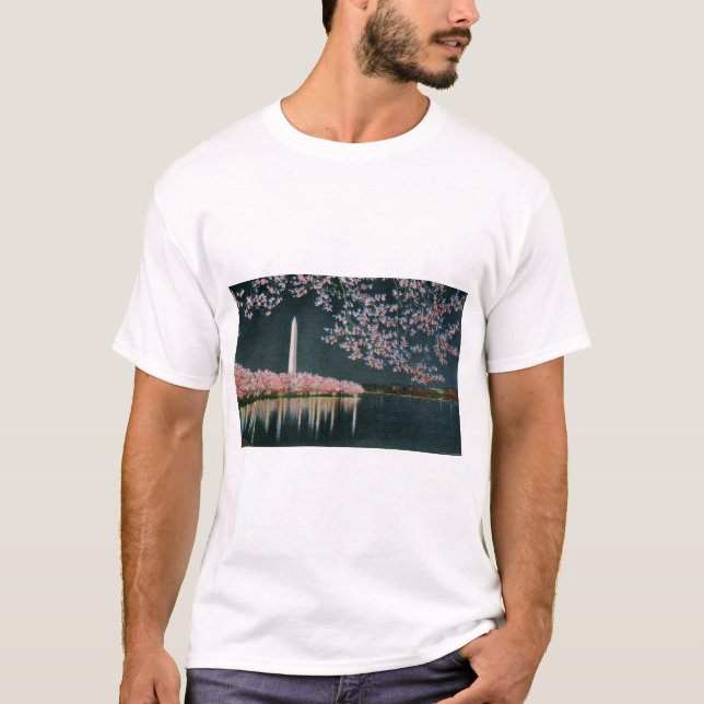 PAU42 Washington på Night.tif T Shirt (Framsida)