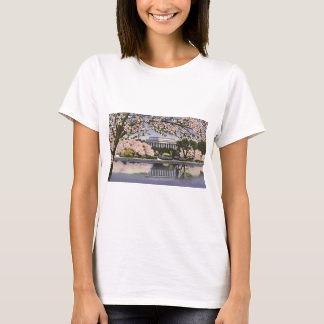 PAU44 Lincoln Memorial.tif T Shirt (Framsida)