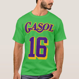 Pau Gasol Retrött Jersey Tribute T Shirt