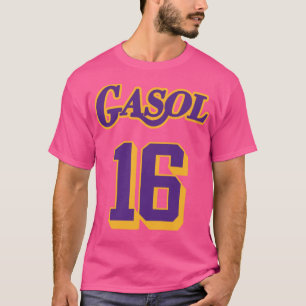 Pau Gasol Retrött Jersey Tribute T Shirt