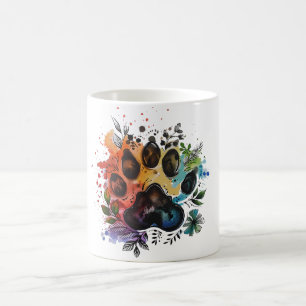 Pau Print Boho Watercolor Kaffemugg