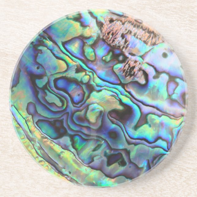 Paua abalone-snäcka underlägg (Framsidan)