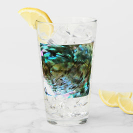 Paua Black Abalone Snäcka rainbow färg Glaskopp