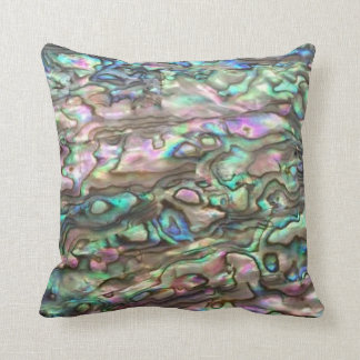 Paua Snäcka Abalone Natural Cushion Pillow Kudde
