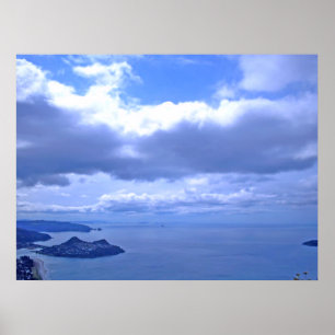 Pauanui tittar norr till Mt Paku Poster