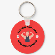 PauceK och Lage Gym & Fitness Keychain