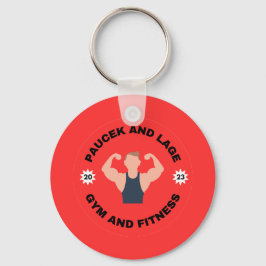 PauceK och Lage Gym & Fitness Keychain Nyckelring