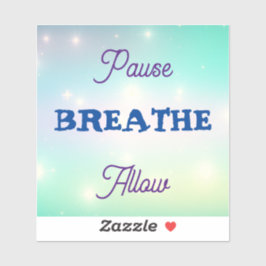 Paue, BREATHE, Tillåt fästning Klistermärken