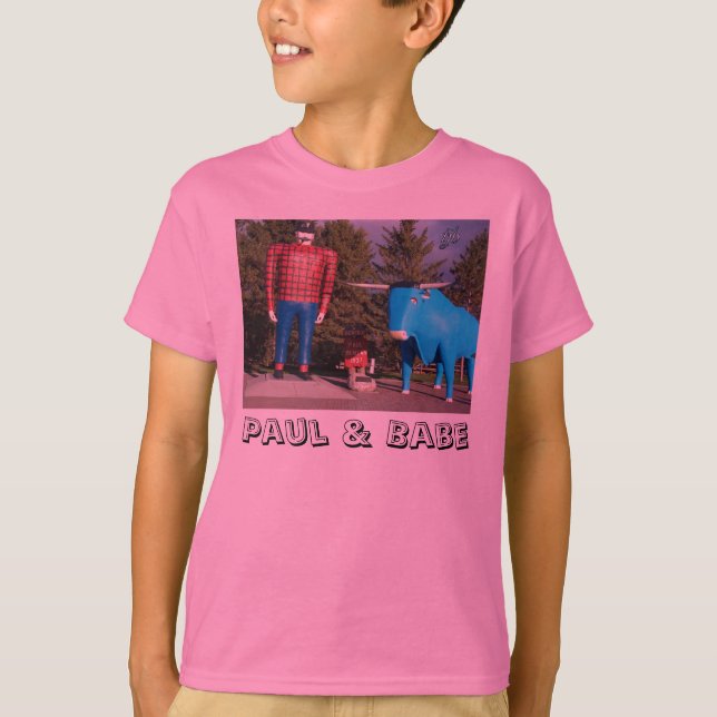"Paul & Babe" flickaT-tröja T Shirt (Framsida)